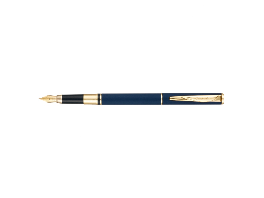 Ручка 2 в 1 шариковая и перьевая Pierre Cardin коллекция 2 в 1 | COMBI PEN. Корпус - латунь. Материал клипа - сталь. Цвет - синий. Упаковка Е