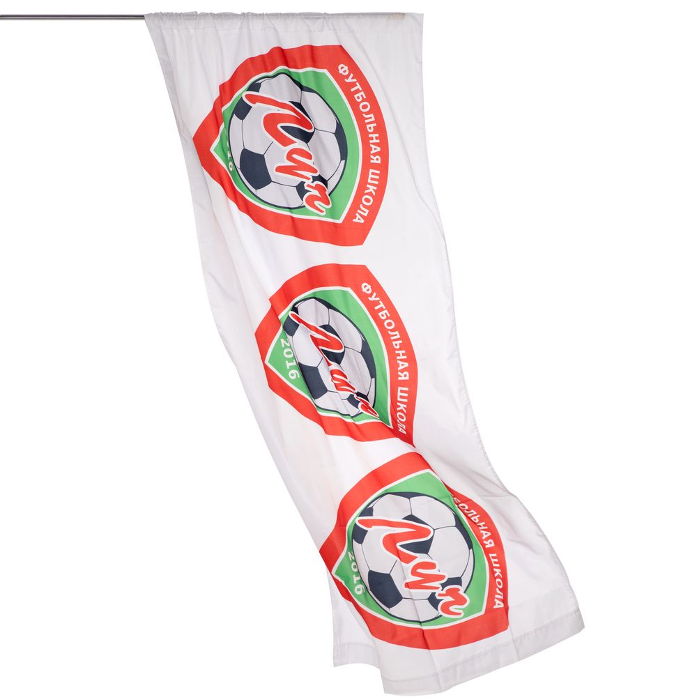 Флаг с печатью Drape на заказ — пример нанесения логотипа (сделано в России) | Print Logo