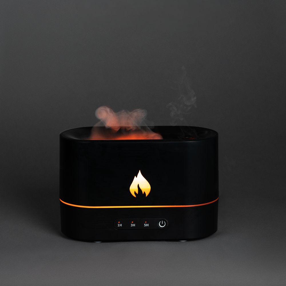 Увлажнитель-ароматизатор с имитацией пламени Fuego с логотипом Molti | Print Logo