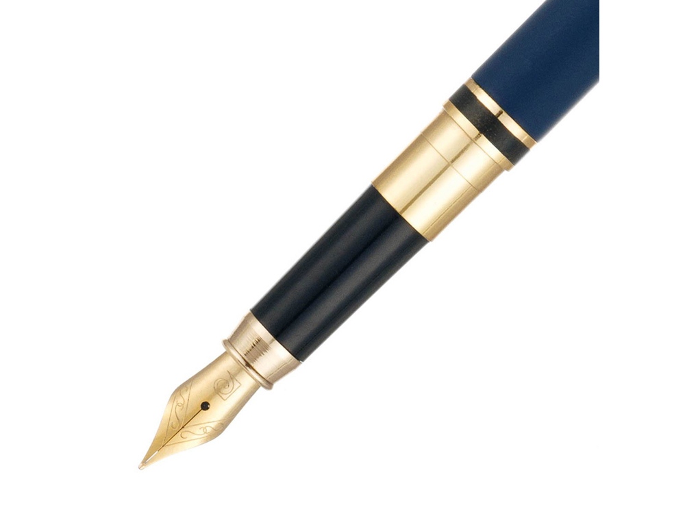 Ручка 2 в 1 шариковая и перьевая Pierre Cardin коллекция 2 в 1 | COMBI PEN. Корпус - латунь. Материал клипа - сталь. Цвет - синий. Упаковка Е