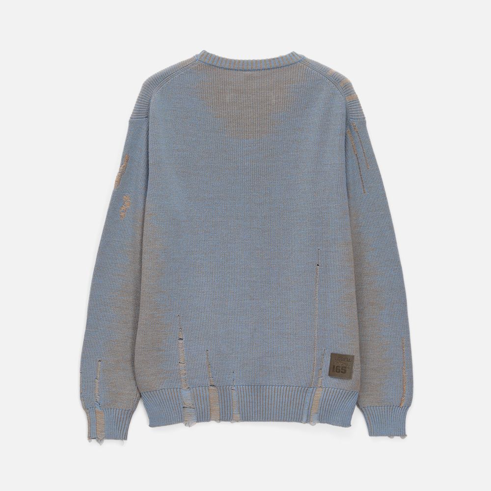 Джемпер Denim свободного силуэта на заказ, полушерсть, размер XL
