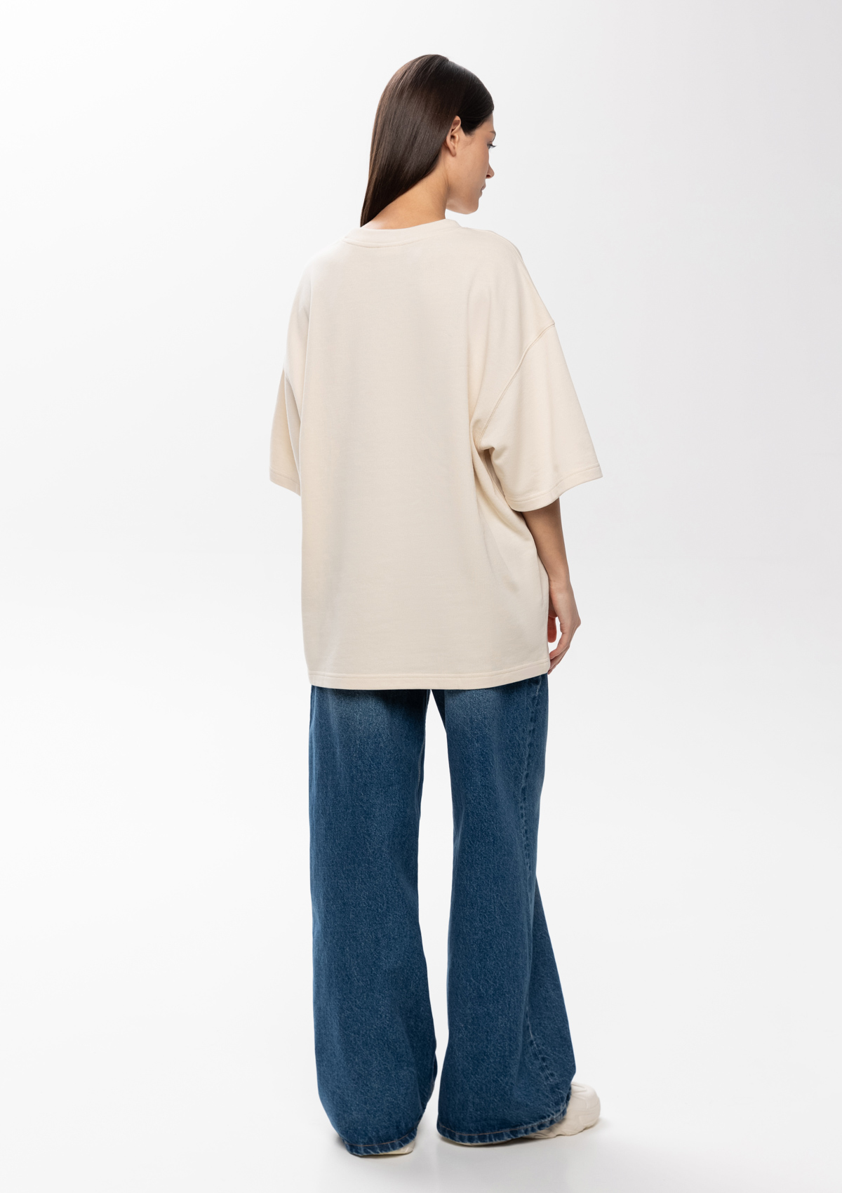 Футболка унисекс оверсайз STAN хлопок/полиэстер 260, 40, Молочный,  (11)  (44/XS)