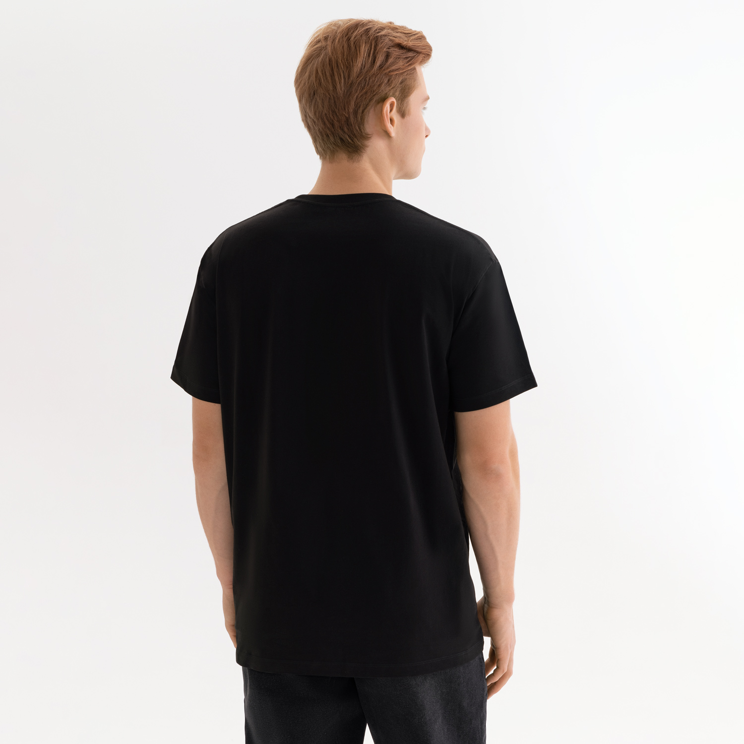 Футболка унисекс Крис (Kris), 150 гр., черная, размер M