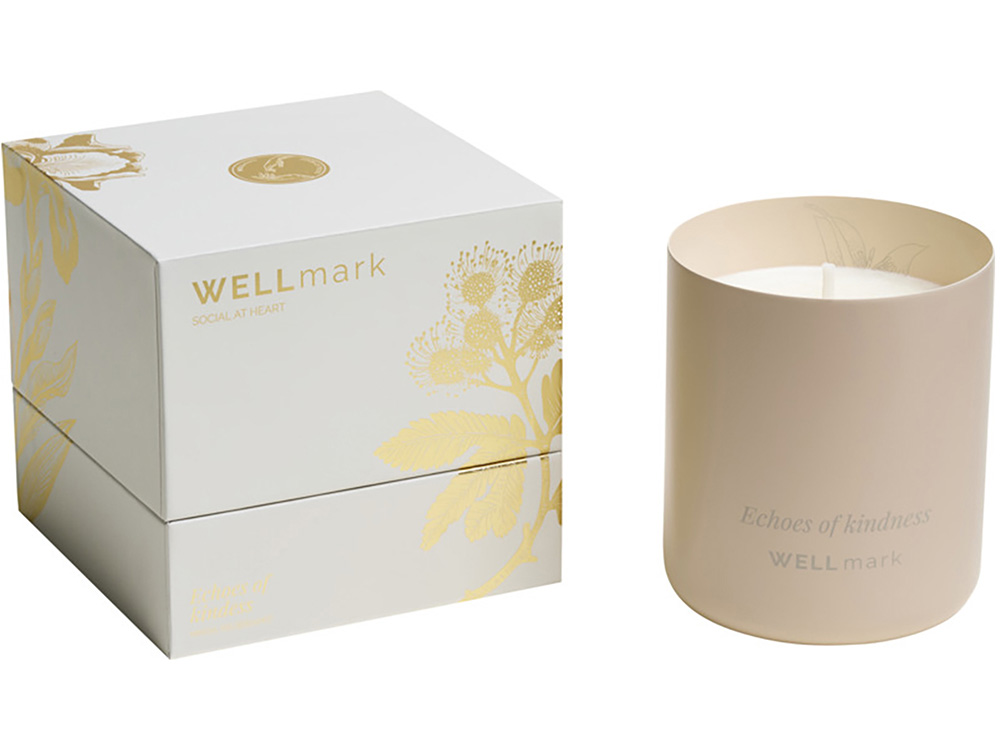 Ароматическая свеча Wellmark Echoes of Kindness- Ecru бежевый