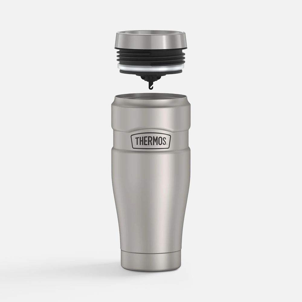 Термокружка King 470 — пример нанесения логотипа (THERMOS) | Print Logo