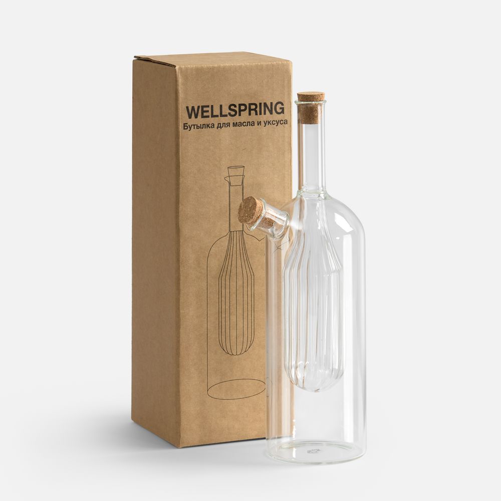 Бутылка для масла и уксуса Wellspring с логотипом Molti | Print Logo