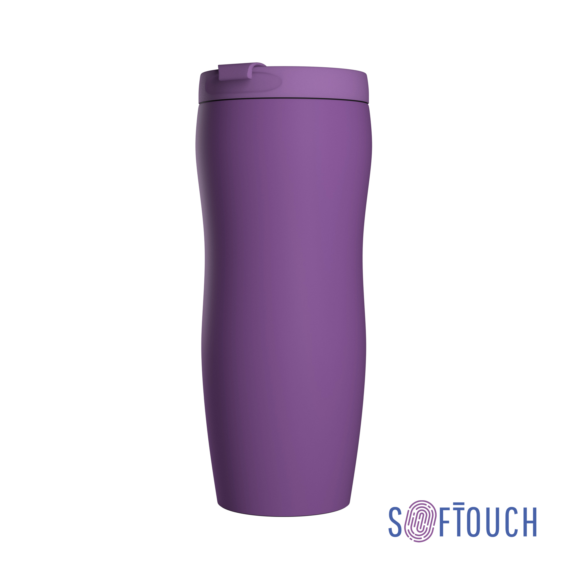 Термостакан "Монтана", покрытие soft touch, 0,4 л., черный, бирюзовый