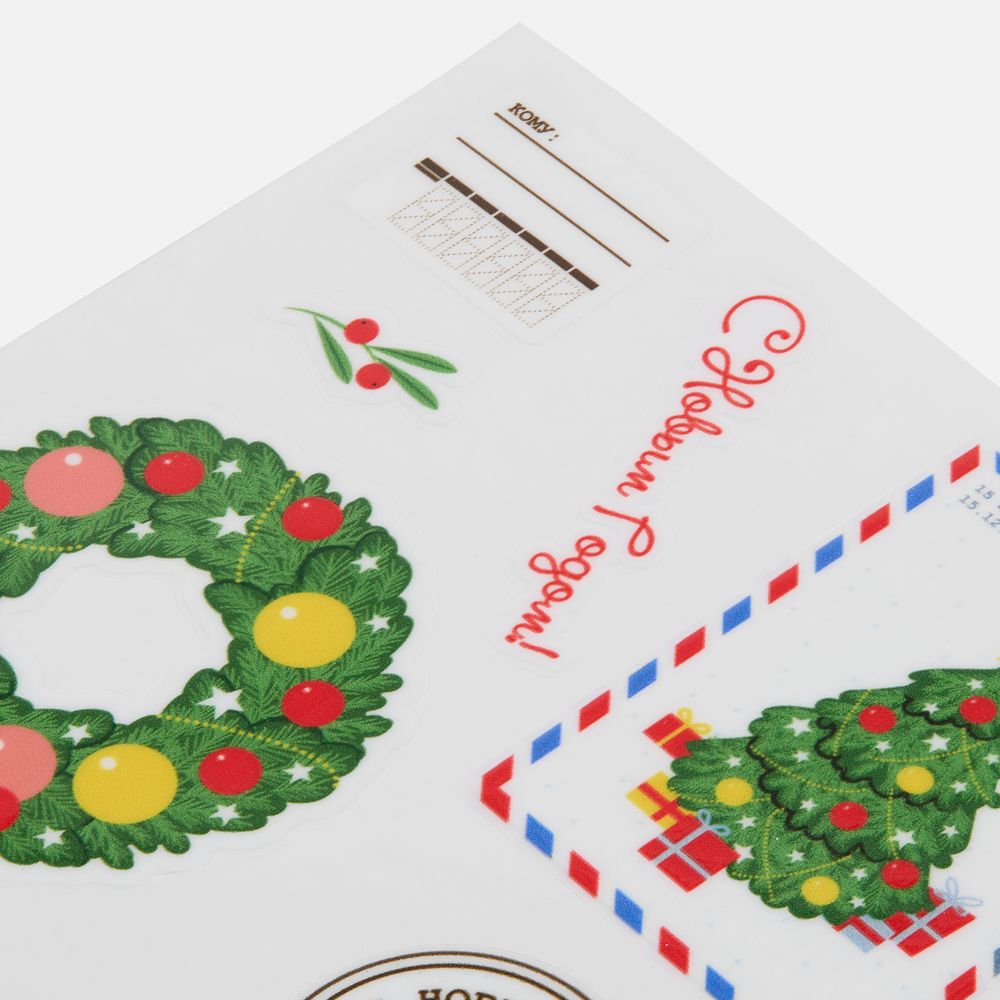 Стикерпак UV-DTF «Новый год» — пример нанесения логотипа () | Print Logo
