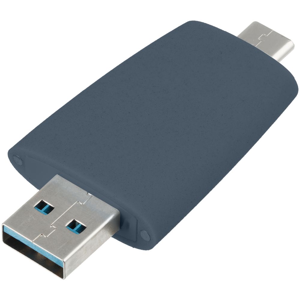 Флешка Pebble Type-C, USB 3.0, серая