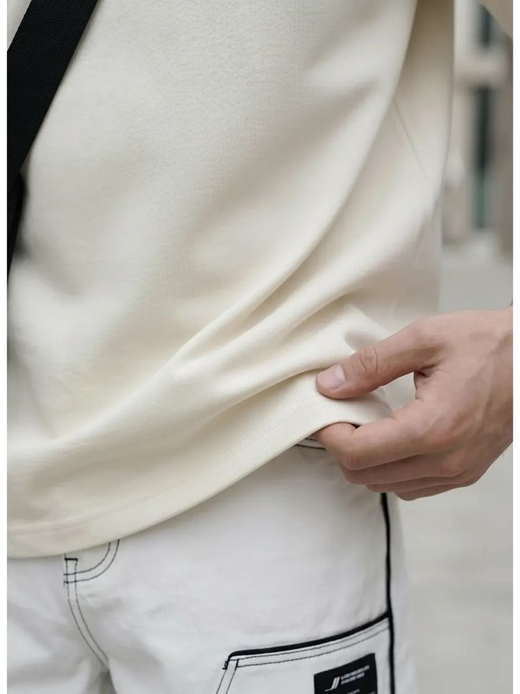 Футболка Oversize Premium 210, молочно-белая, размер XXL