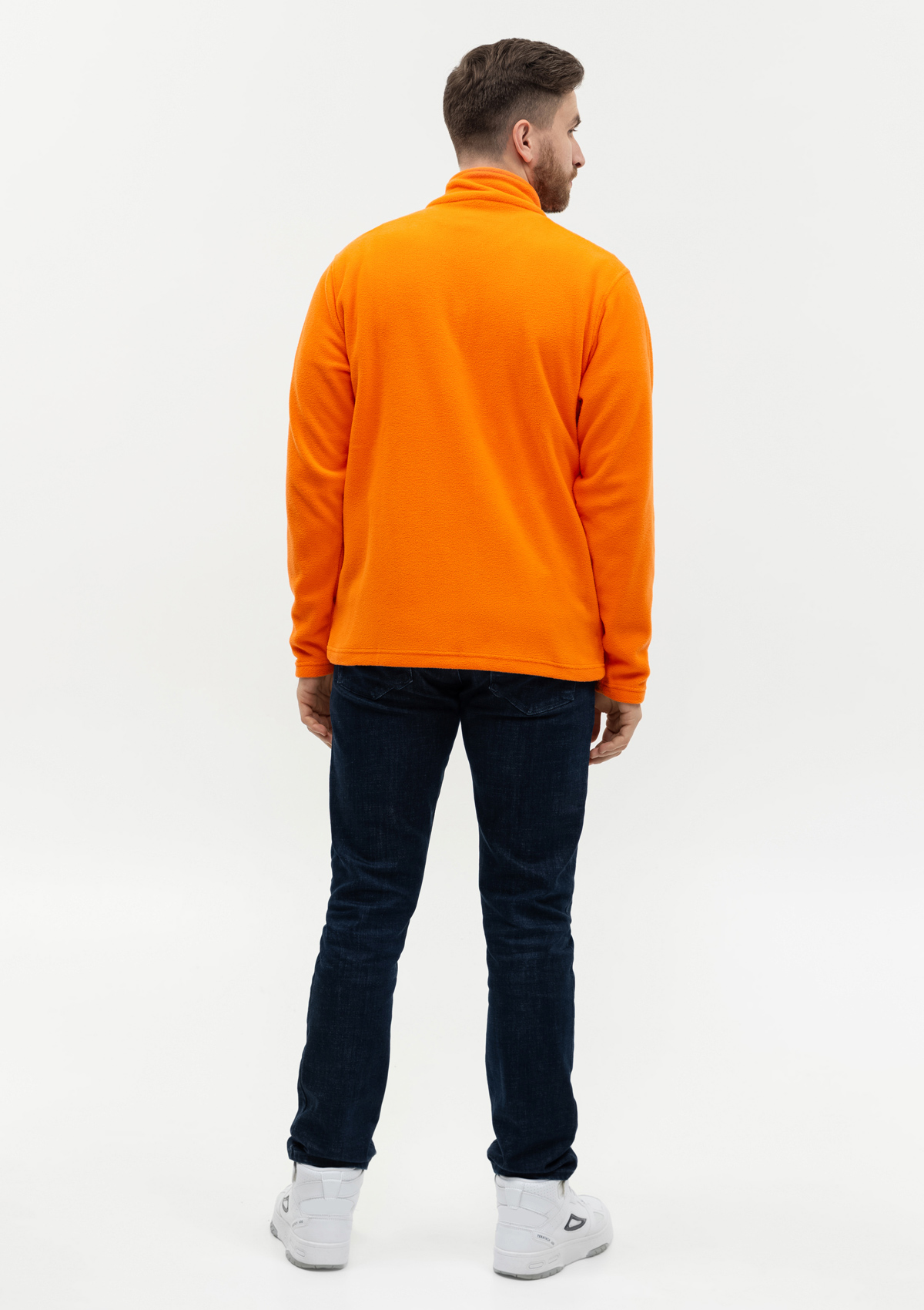 Толстовка унисекс STAN на молнии микрофлис 200, 21, Оранжевый,  (28/1)  (52/XL)