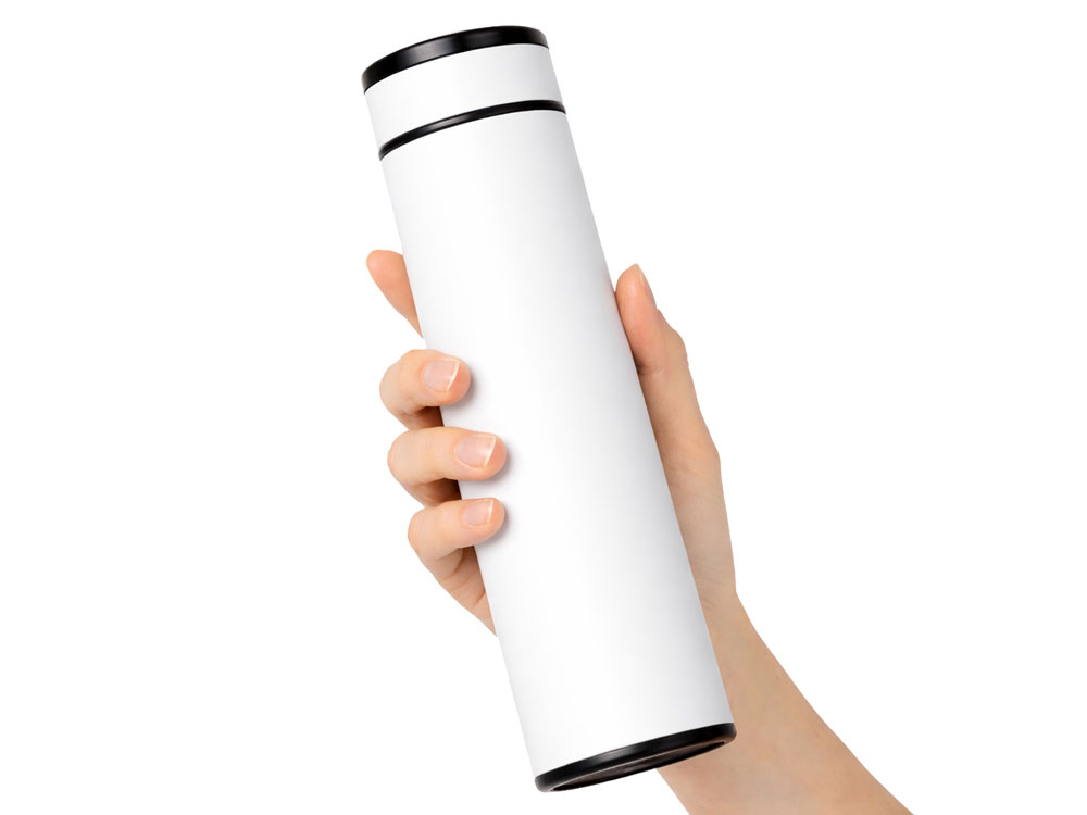 Вакуумный термос Vacuum Flask C1, soft touch, 420мл, белый