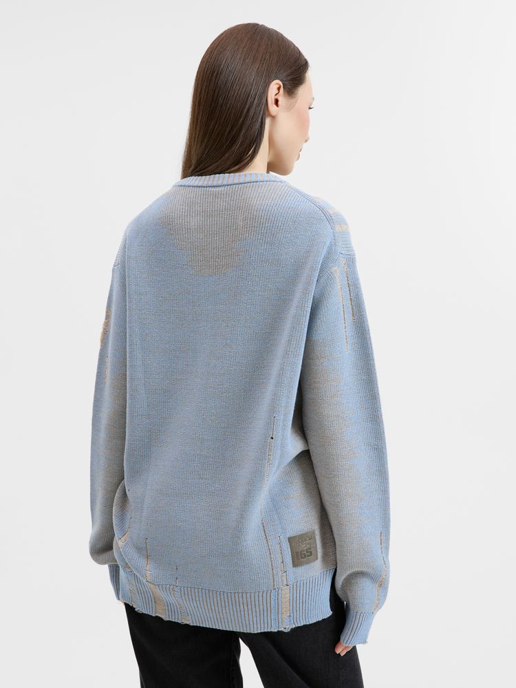 Джемпер Denim свободного силуэта на заказ, полушерсть, размер XL