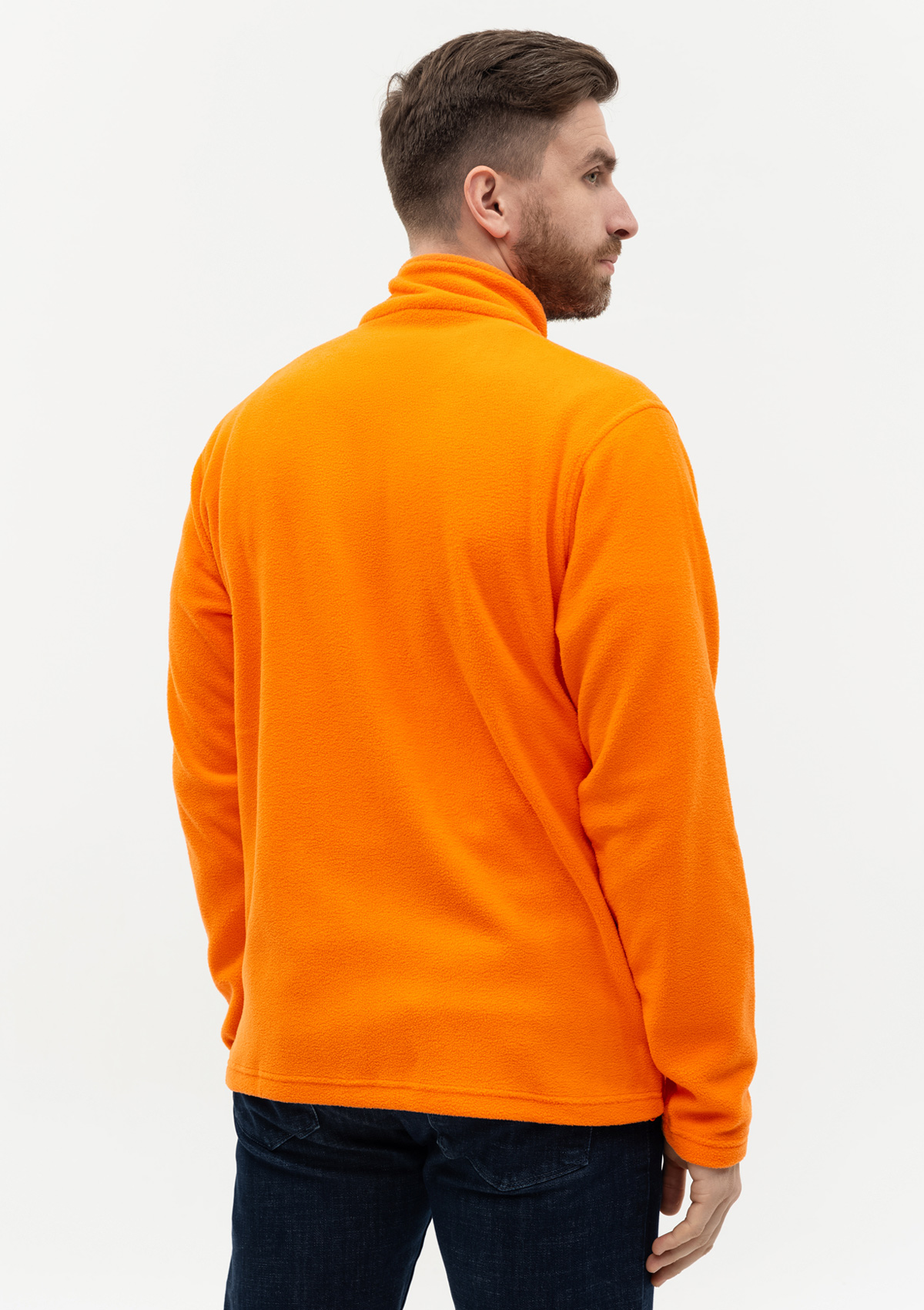 Толстовка унисекс STAN на молнии микрофлис 200, 21, Оранжевый,  (28/1)  (52/XL)