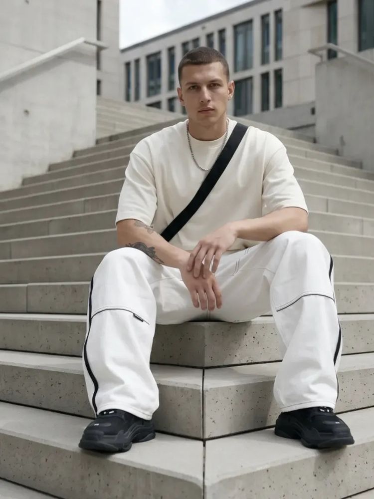Футболка Oversize Premium 210, молочно-белая, размер XXL