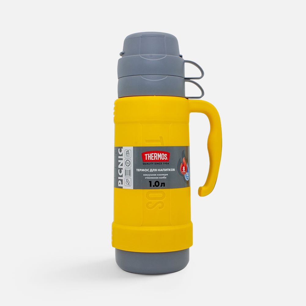 Термос со стеклянной колбой Picnic 1000 с логотипом THERMOS | Print Logo