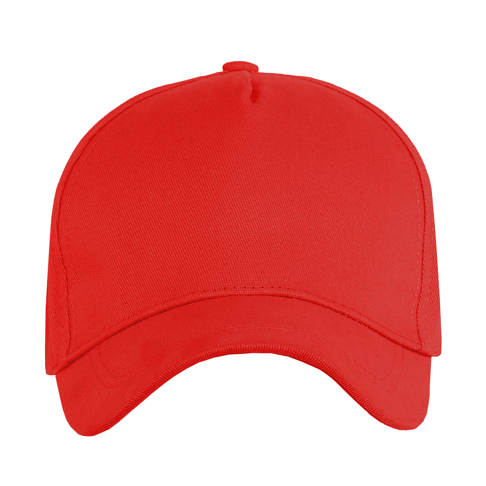 Бейсболка STAN 5 клиньев хлопок 260, 12, Красный,  (14)  (56-58/ONE SIZE)