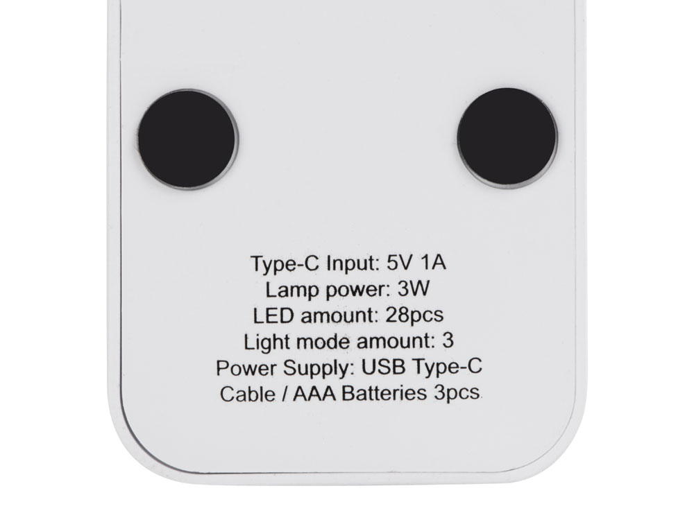 Складная настольная LED лампа Stack N, 3 Вт, белый (Р)