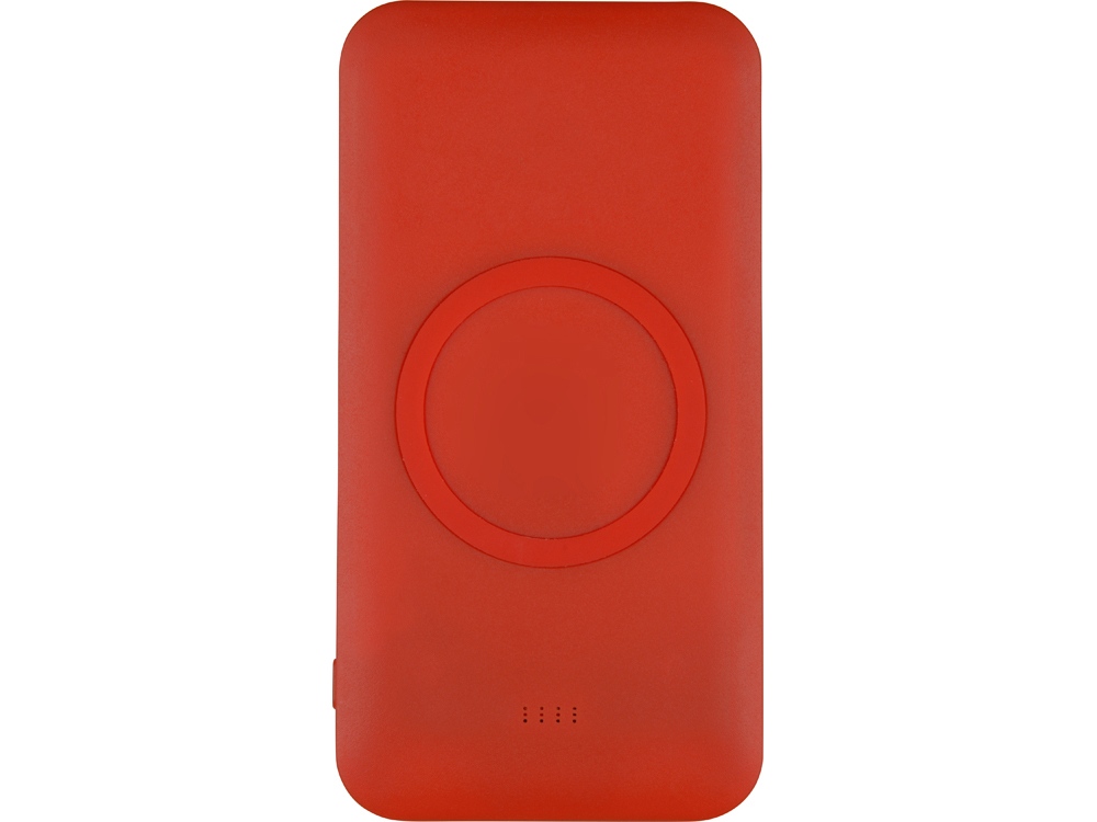 Портативное беспроводное зарядное устройство Impulse, 4000 mAh, красный