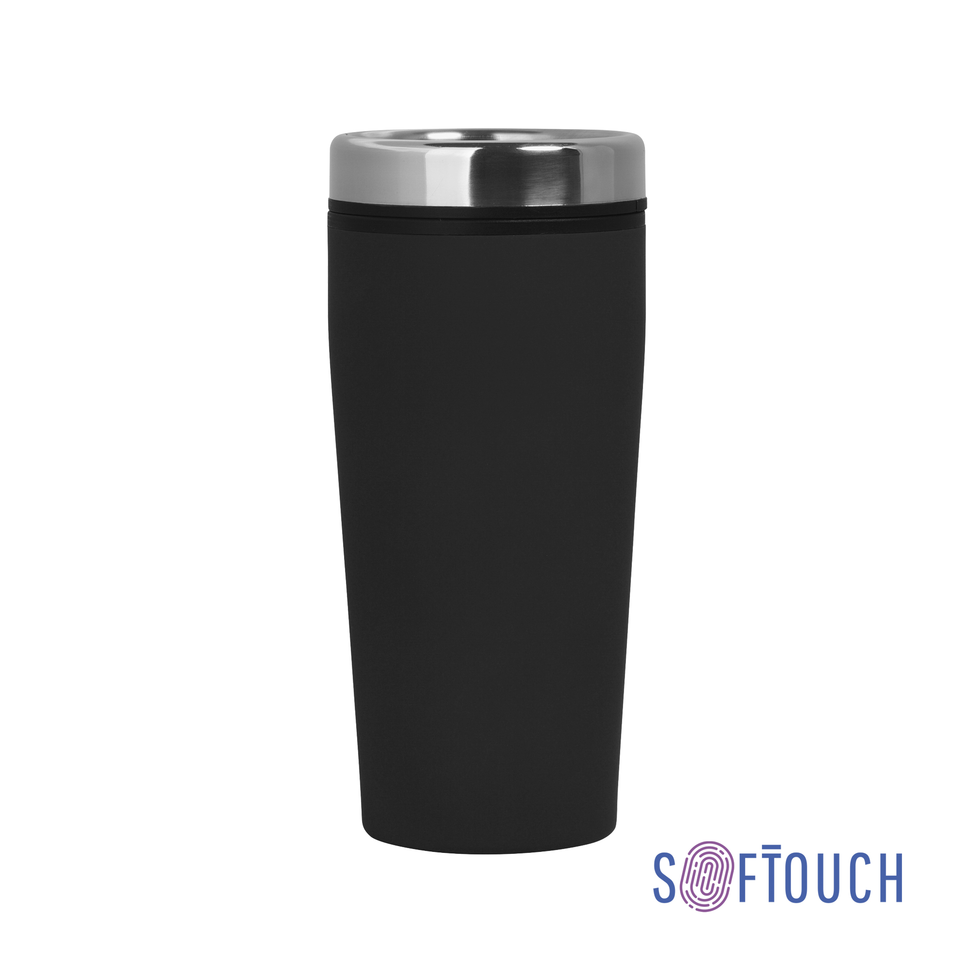 Термостакан "Европа" 500 мл, покрытие soft touch, зеленый