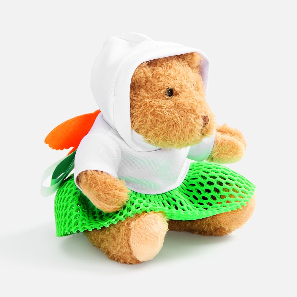 Мягкая игрушка-конструктор «Мишка Cuddleton» в юбочке фото на сайте Print Logo. 
