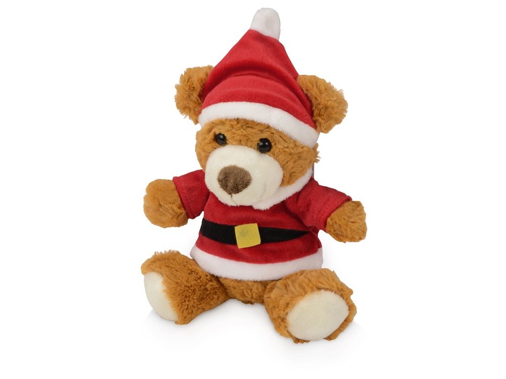 Плюшевый медведь Santa с логотипом  | Print Logo