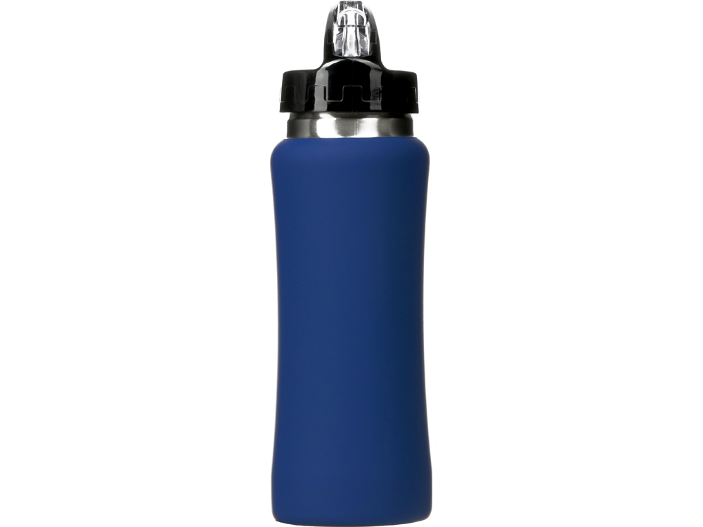 Бутылка для воды Bottle C1, сталь, soft touch, 600 мл, темно-синий (Р)