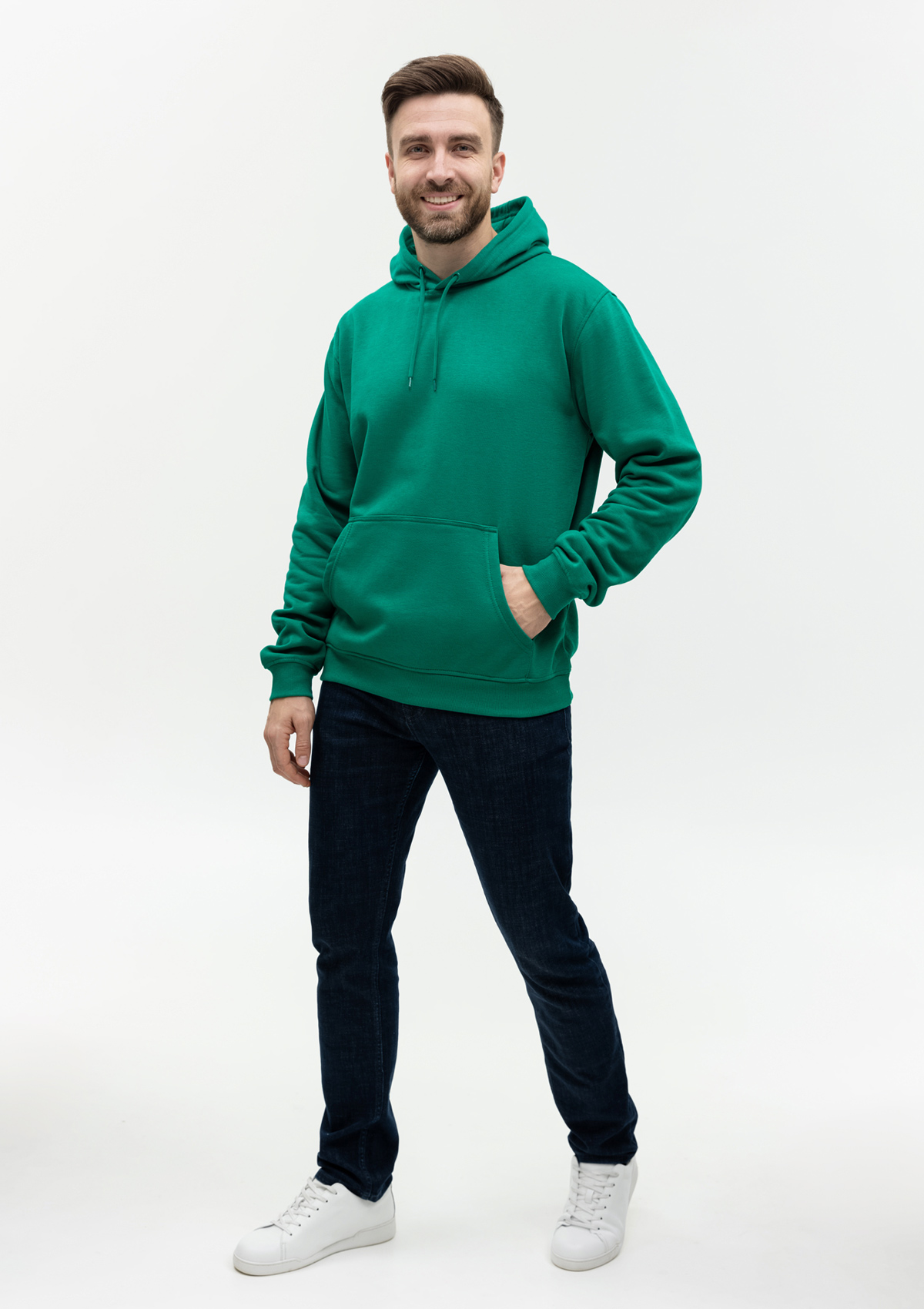Худи унисекс STAN футер с начёсом 260, 20, Зелёный,  (30/1)  (54/XXL)
