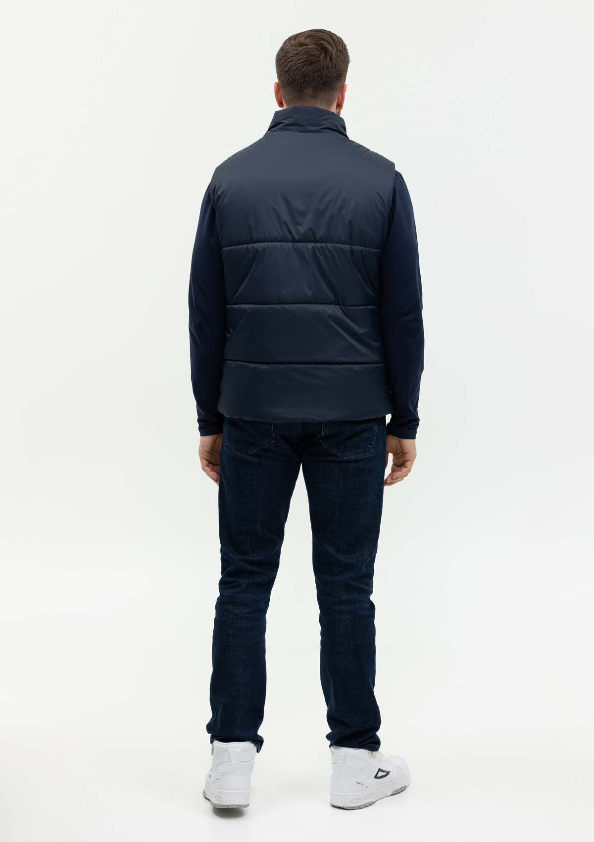 Жилет унисекс STAN утепленный таффета 210T,200, 84, Тёмно-синий,  (46)  (54/XXL)