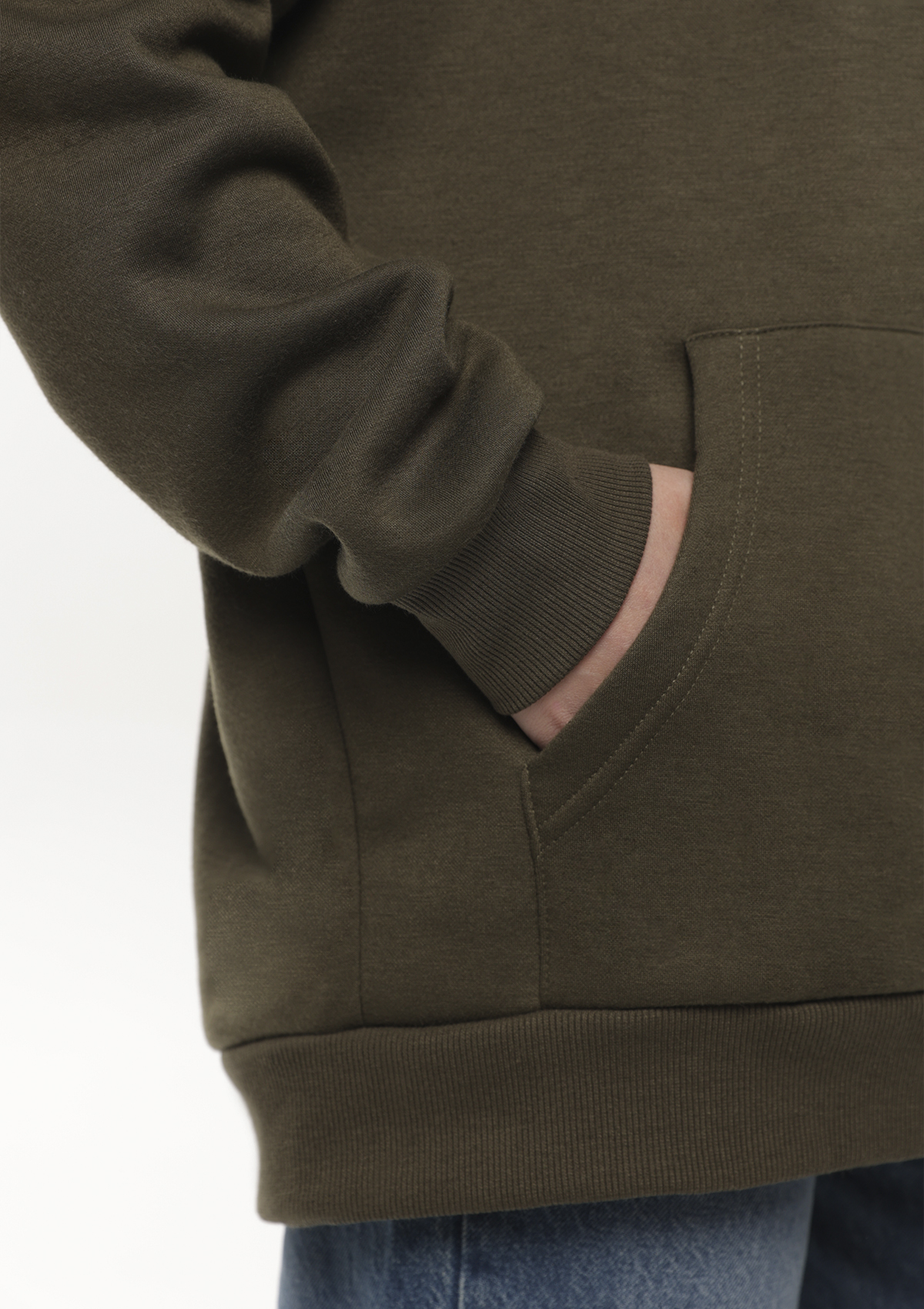 Худи унисекс STAN оверсайз интерсофт 320, 69, Оливковый хаки,  (36)  (52/XL)