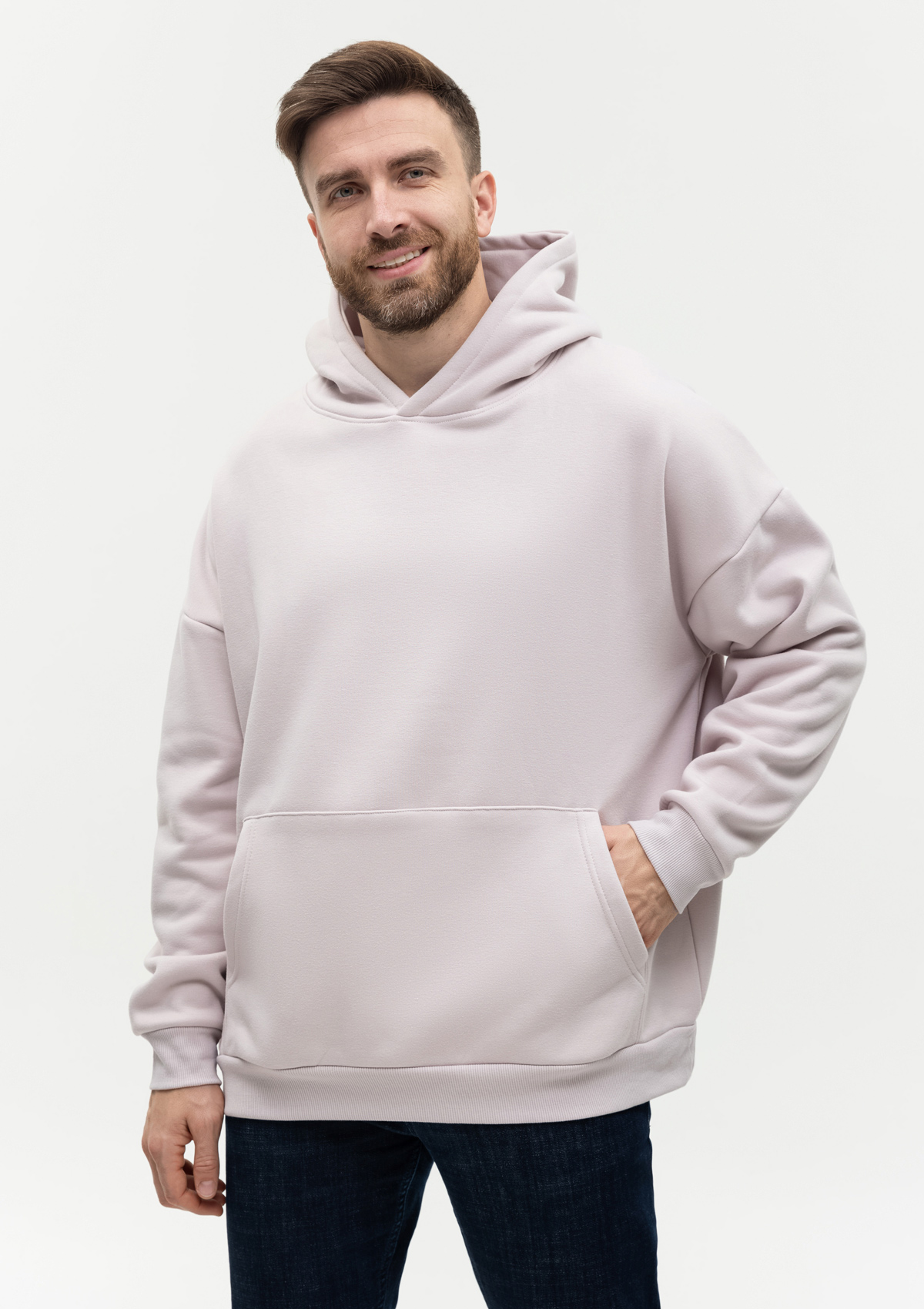 Худи унисекс STAN оверсайз интерсофт 320, 69, Кремовый,  (52)  (52/XL)