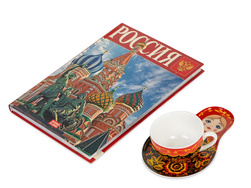 Набор Моя Россия, хохлома с логотипом  | Print Logo