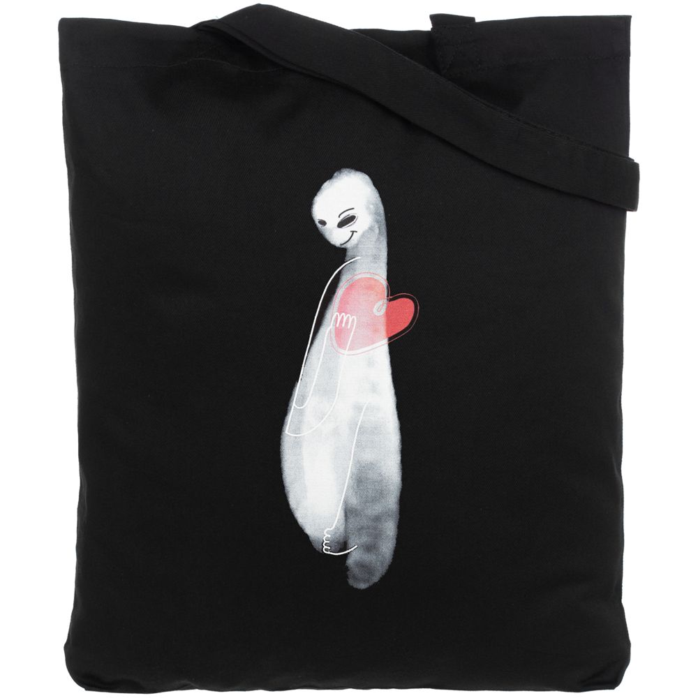 Холщовая сумка Ghost of Love — пример нанесения логотипа (Соль) | Print Logo