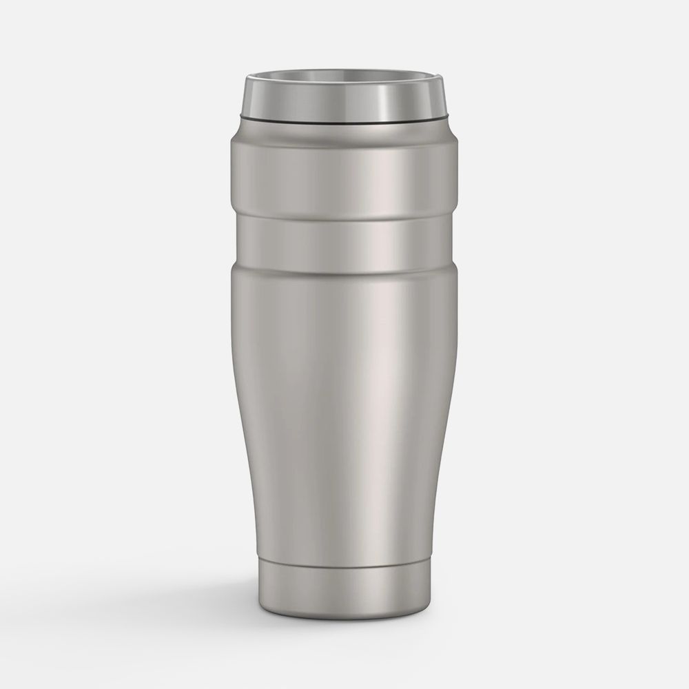 Термокружка King 470 — пример нанесения логотипа (THERMOS) | Print Logo