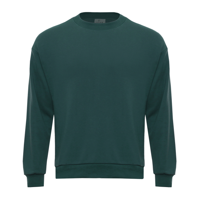 Свитшот унисекс STAN футер без начёса, 350, 96, Тёмно-зелёный,  (130)  (54/XXL)
