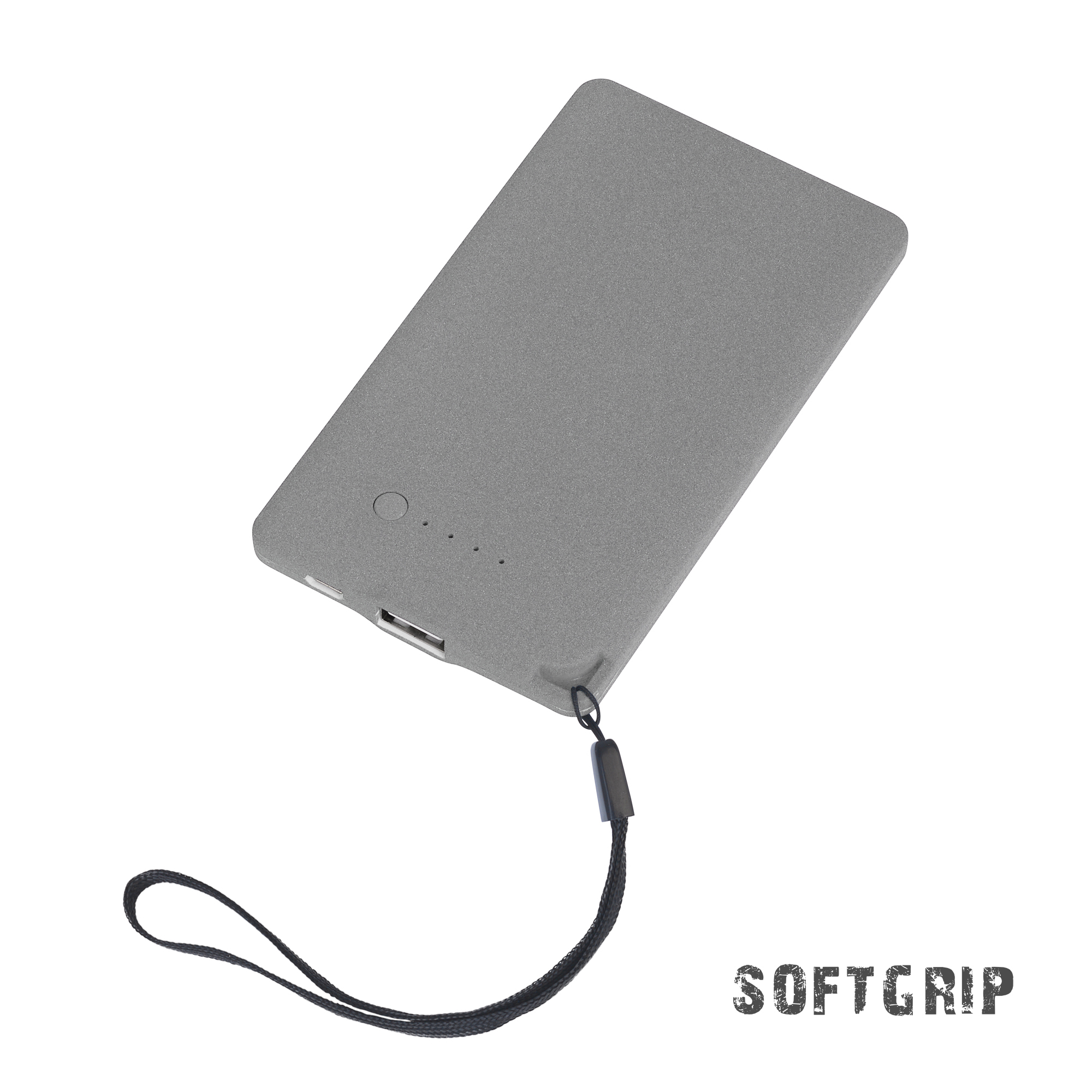 Зарядное устройство "Камень" с покрытием soft grip, 4000 mAh в подарочной коробке, черный