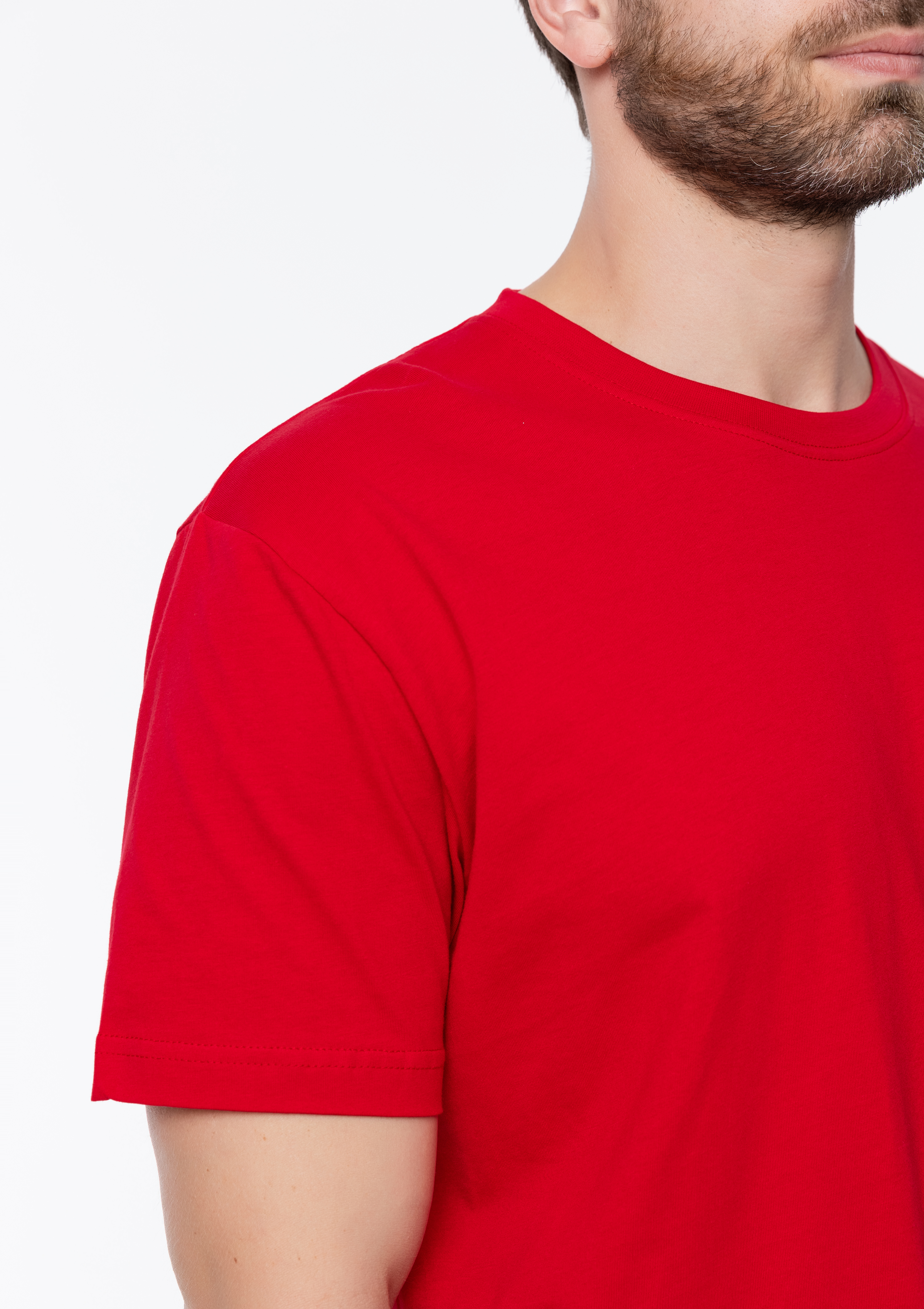 Футболка унисекс STAN, хлопок 150, 51, Красный,  (14)  (52/XL)