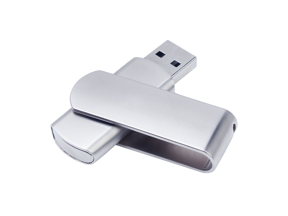 USB 2.0- флешка на 8 Гб матовая поворотная с логотипом  | Print Logo