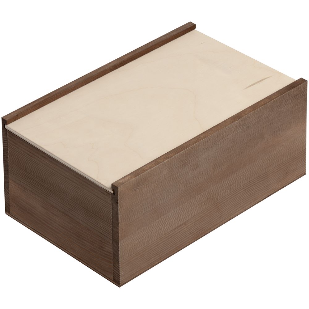 Деревянный ящик Boxy, малый с логотипом сделано в России | Print Logo