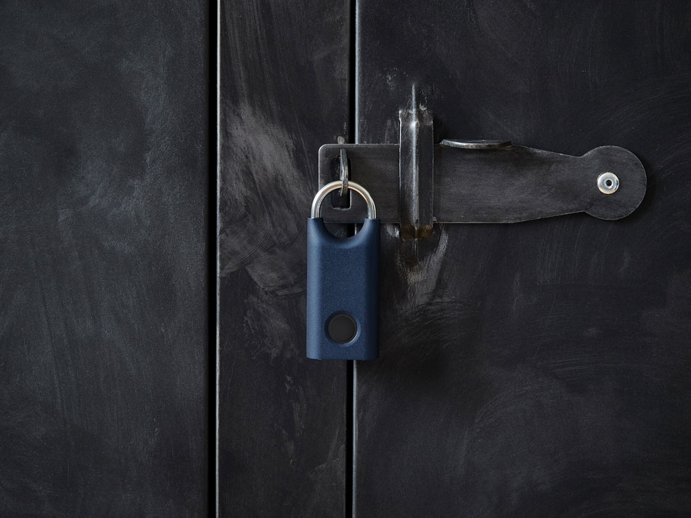 Замок с сенсором Noma Lock, темно-синий