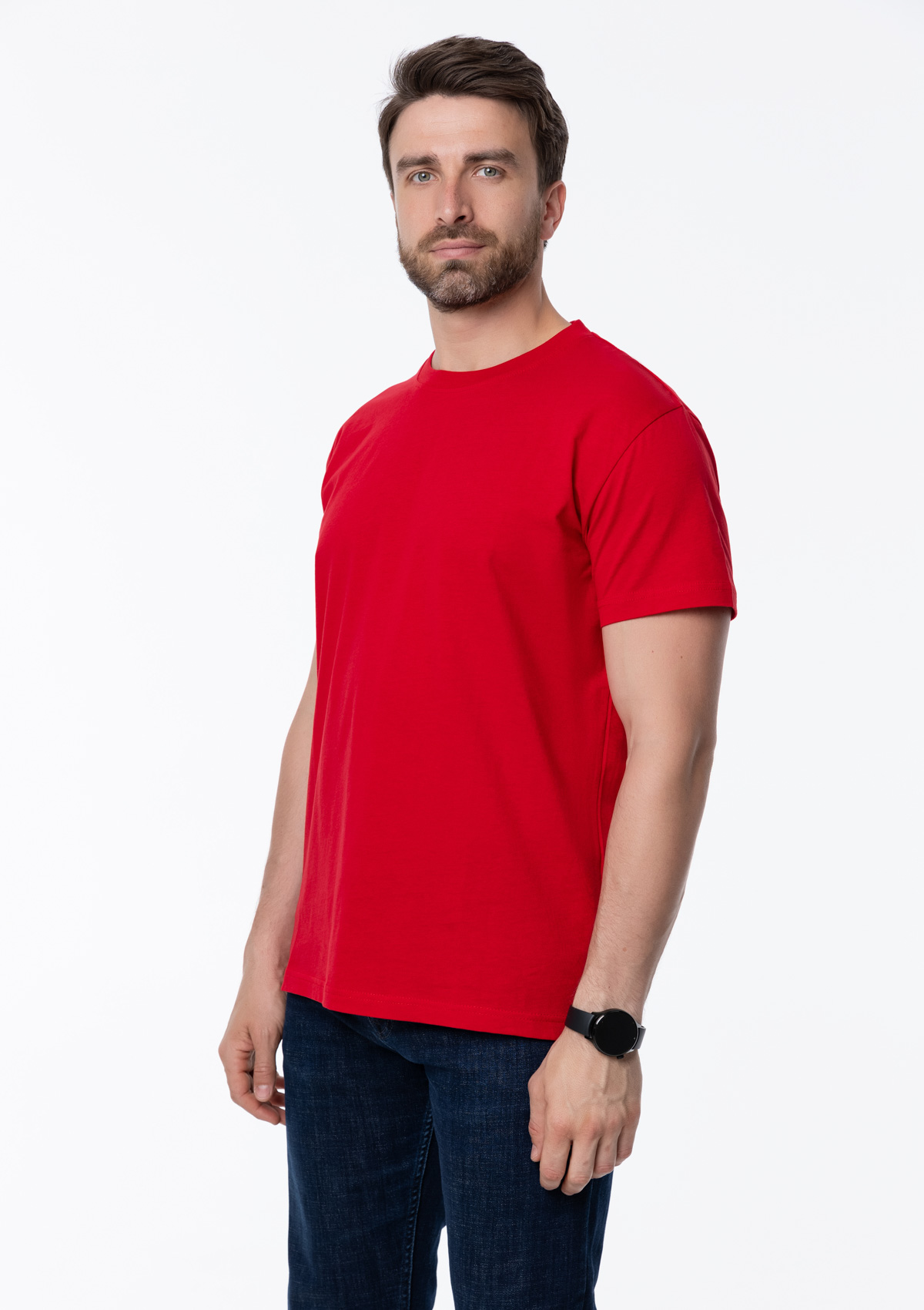 Футболка унисекс хлопок 150, 52, Красный,  (14)  (56/XXXL)