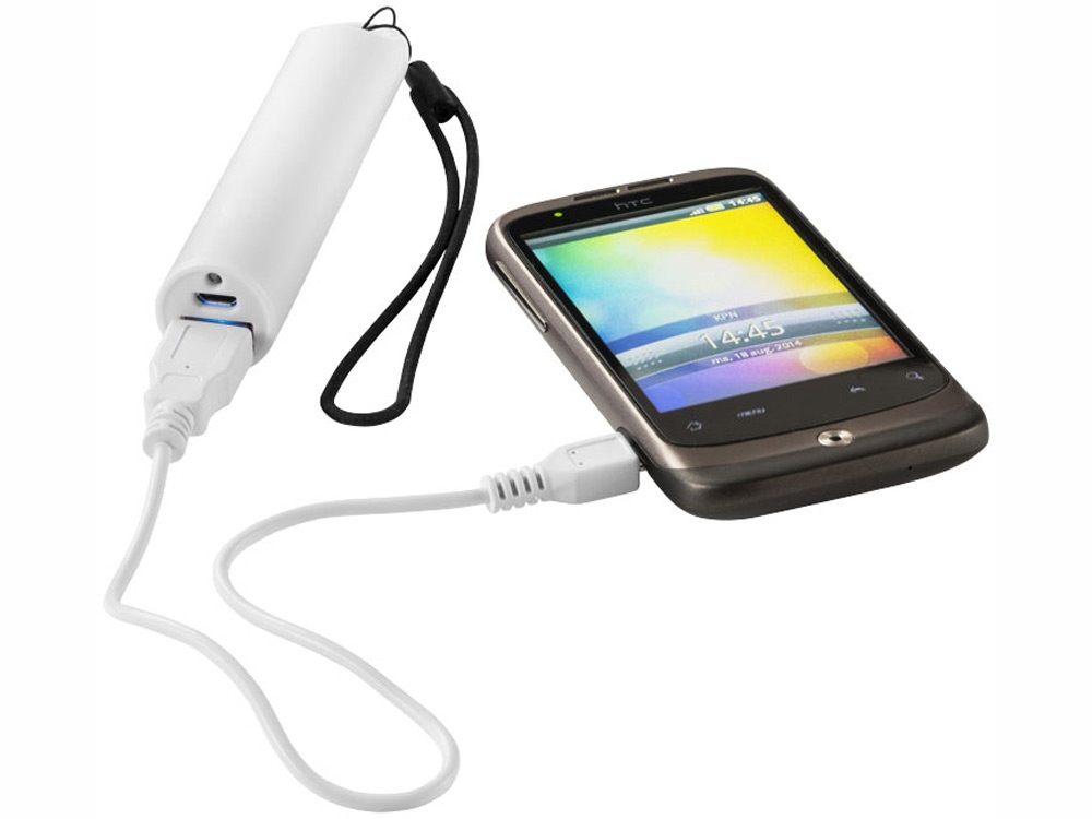 Портативное зарядное устройство Beam, 2200 mAh, белый