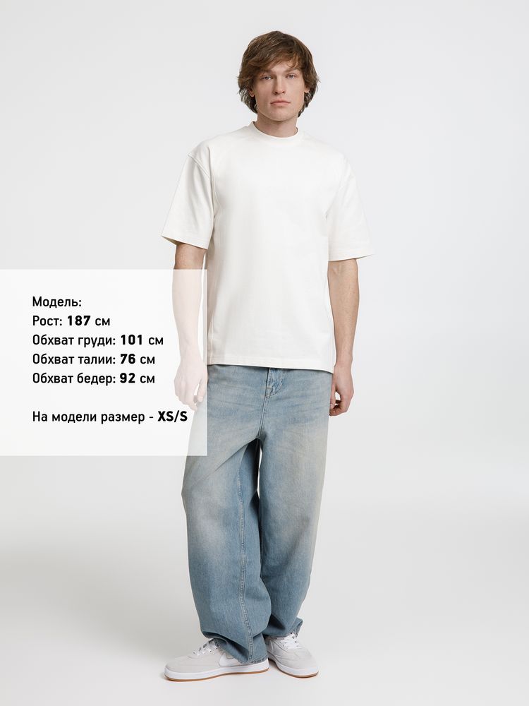 Футболка оверсайз унисекс Sideline, молочно-белая, размер XL/XXL