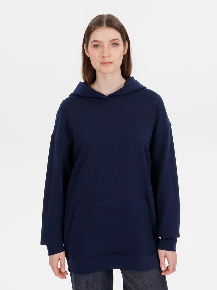 Худи оверсайз унисекс Outshine, темно-синее, размер XL/2XL