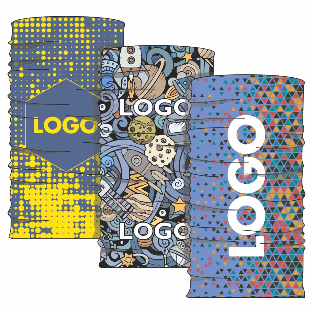 Многофункциональная бандана с печатью Tubo на заказ с логотипом  | Print Logo