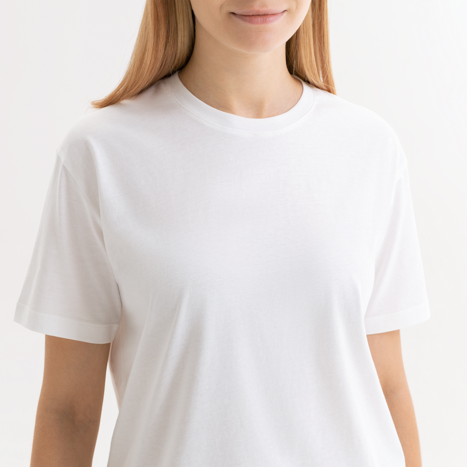 Футболка унисекс Крис (Kris), 150 гр., белая (теплого оттенка), размер XS