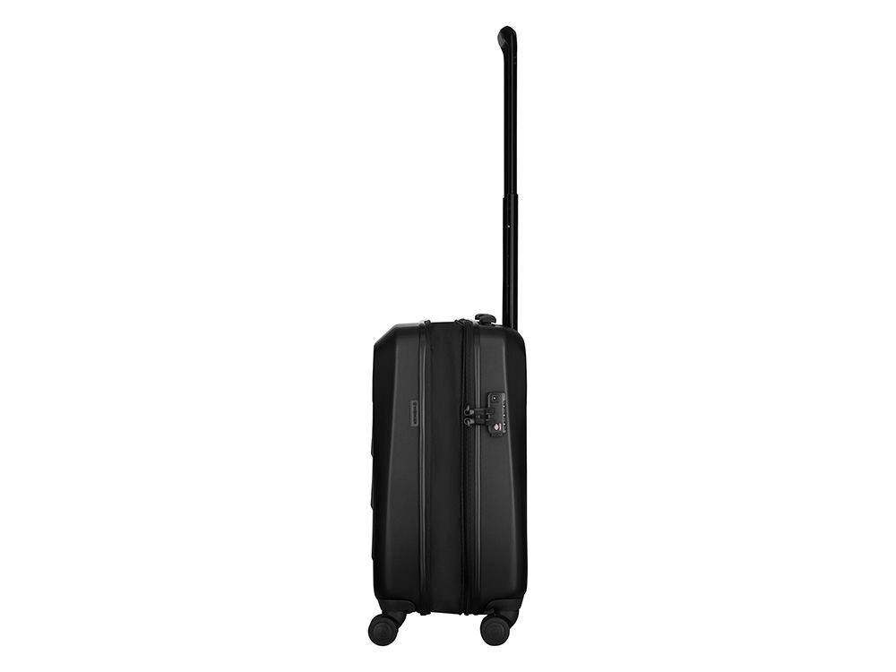 Чемодан WENGER Prymo, чёрный, малый, 40х55х20 см, 36 л, ABS+PC