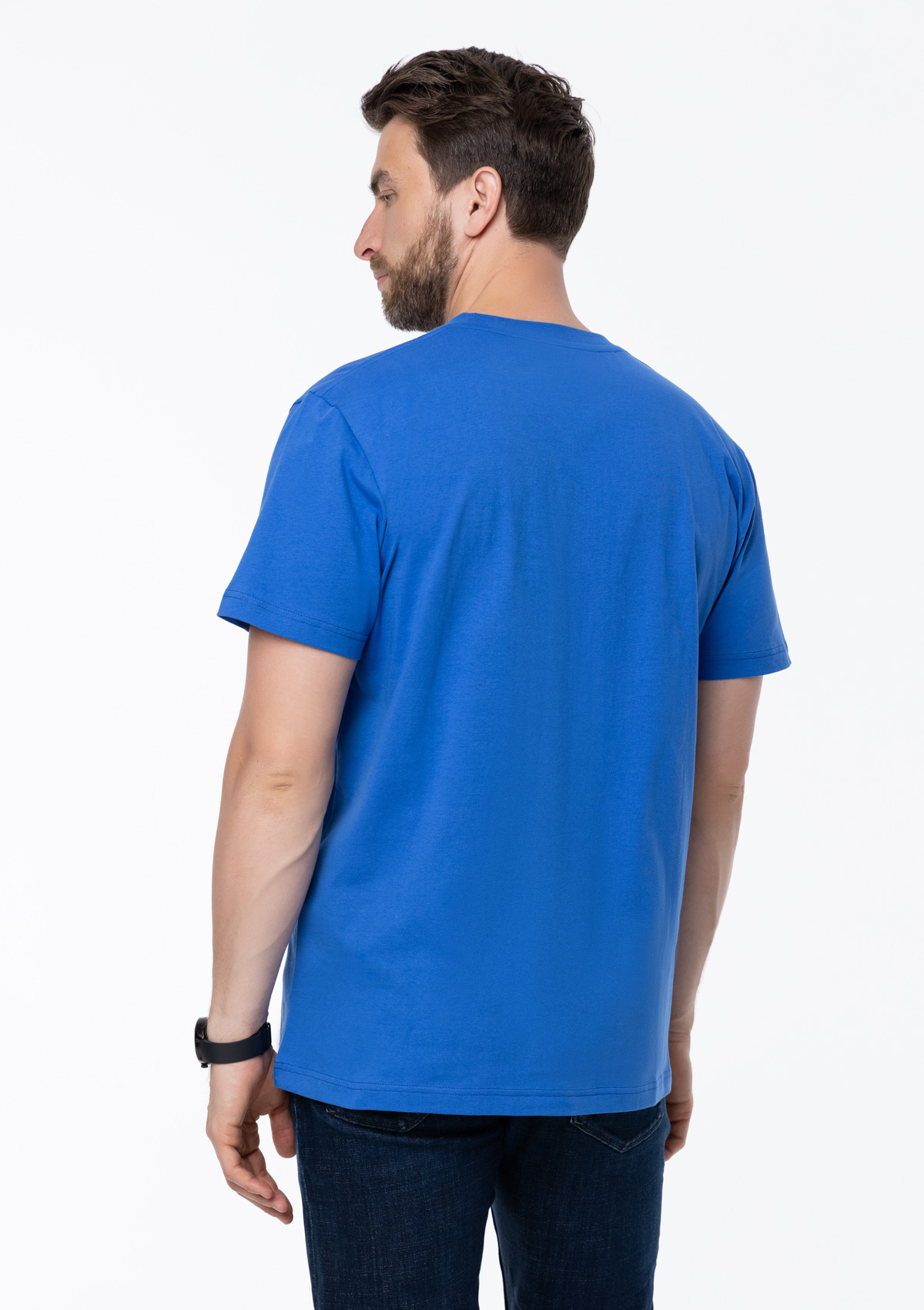 Футболка унисекс хлопок 150, 52, Синий,  (16/1)  (54/XXL)