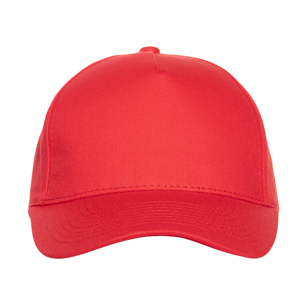 Бейсболка STAN 5 клиньев хлопок 150, 10L, Красный,  (14)  (56-58/ONE SIZE)