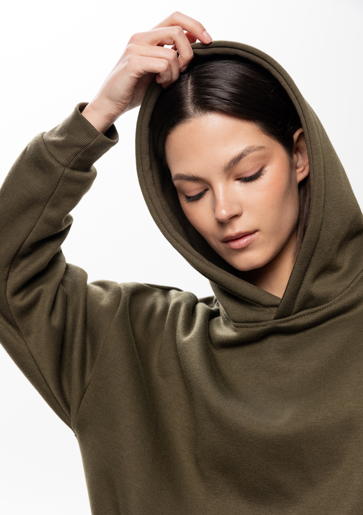 Худи унисекс STAN оверсайз интерсофт 320, 69, Оливковый хаки,  (36)  (52/XL)
